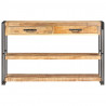 Szafka, 120x30x75 cm, lite, surowe drewno mango