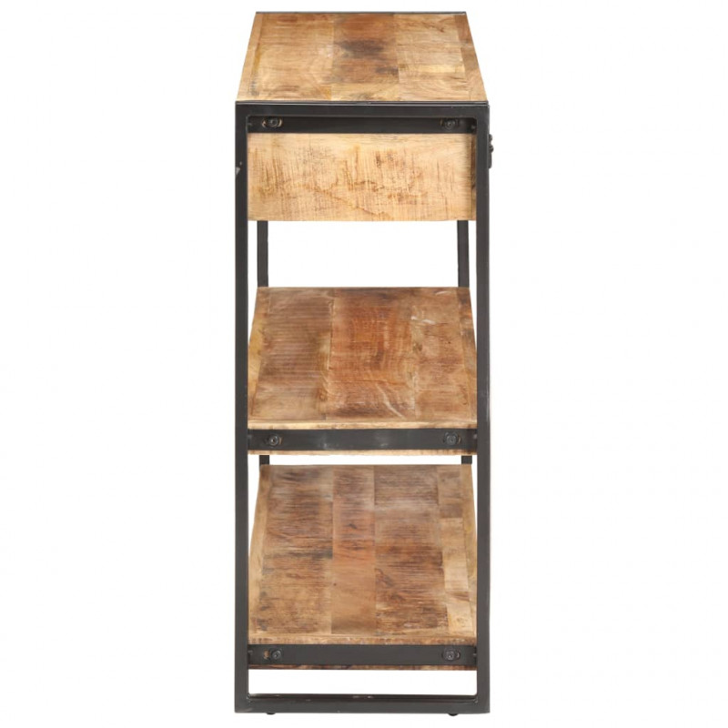 Szafka, 120x30x75 cm, lite, surowe drewno mango