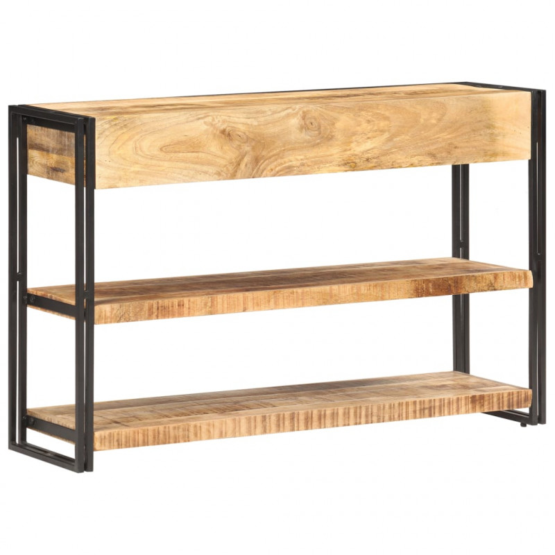 Szafka, 120x30x75 cm, lite, surowe drewno mango