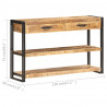 Szafka, 120x30x75 cm, lite, surowe drewno mango