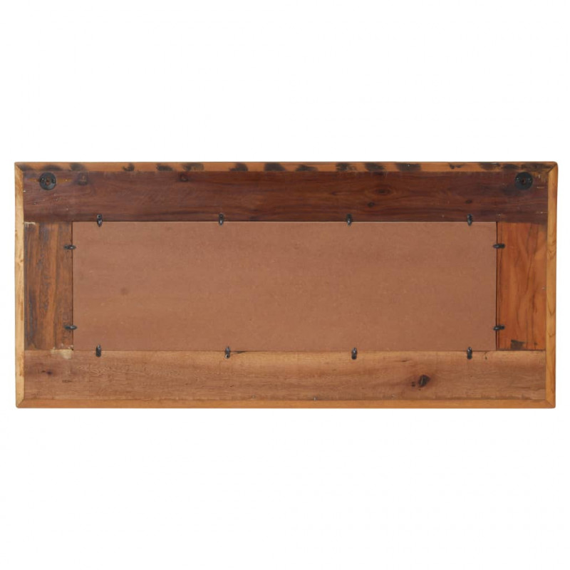 Lustro z wizerunkiem Buddy, 110x50 cm, lite drewno z odzysku