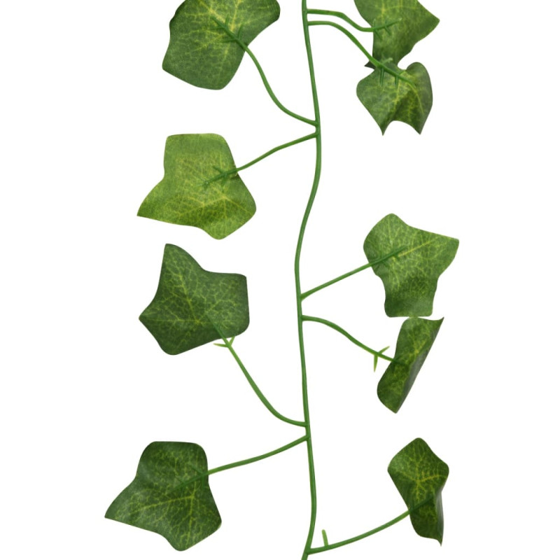 Świąteczne girlandy z bluszczu, 12 szt., zielone, 200 cm