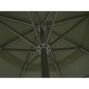 Parasol ogrodowy z przenośną, aluminiową podstawą, zielony