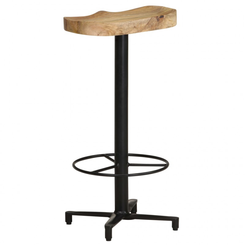 Stołki barowe, 2 szt., 76 cm, lite drewno mango