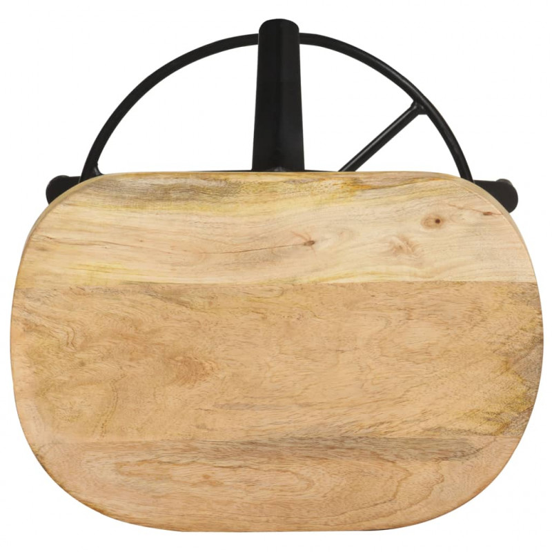 Stołki barowe, 2 szt., 52 cm, lite drewno mango