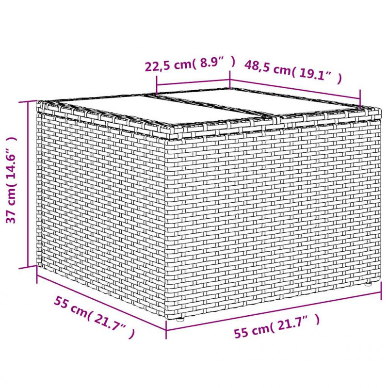 8-cz. zestaw mebli ogrodowych, poduszki, jasnoszary polirattan