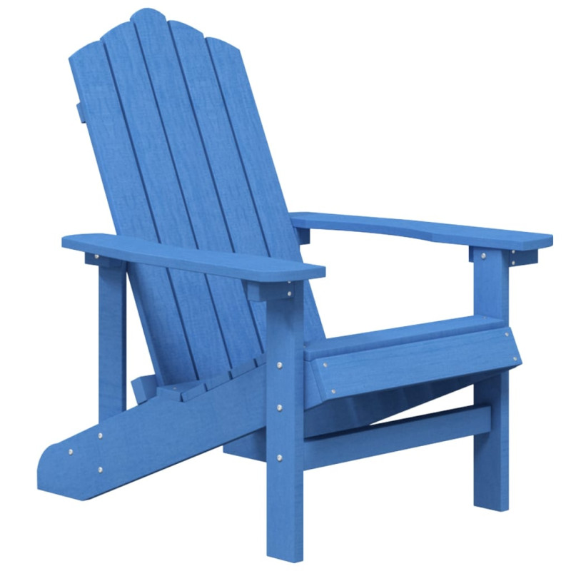 Krzesła ogrodowe Adirondack, 2 szt., HDPE, niebieskie
