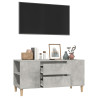 Szafka pod TV, szarość betonu, 102x44,5x50 cm