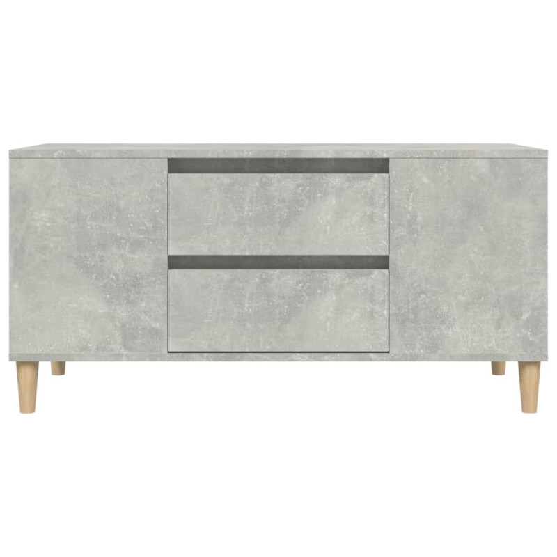 Szafka pod TV, szarość betonu, 102x44,5x50 cm