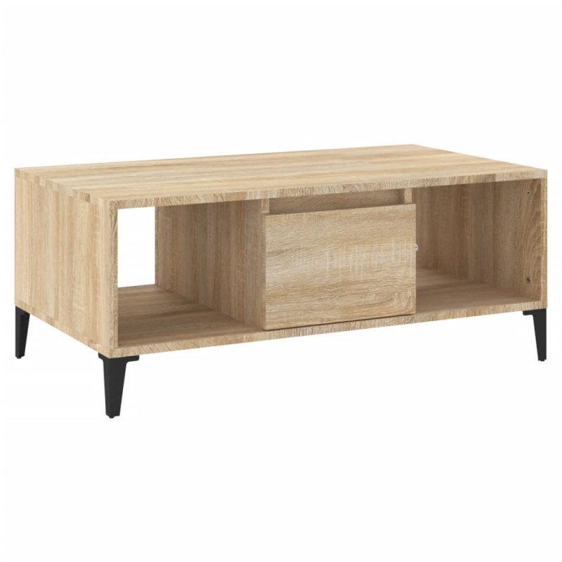 Stolik kawowy, dąb sonoma 90x50x36,5 cm materiał drewnopochodny