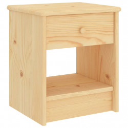 Szafka nocna, naturalne drewno, 35x30x40 cm, drewno sosnowe