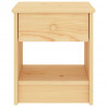 Szafka nocna, naturalne drewno, 35x30x40 cm, drewno sosnowe
