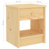 Szafka nocna, naturalne drewno, 35x30x40 cm, drewno sosnowe
