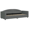Sofa rozsuwana z materacami, ciemnoszara, 80x200 cm, tkanina