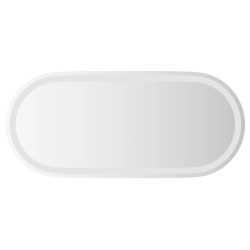 Lustro łazienkowe z LED, 80x35 cm, owalne