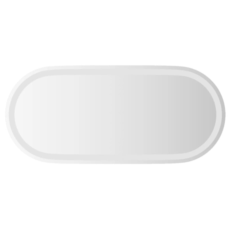 Lustro łazienkowe z LED, 80x35 cm, owalne