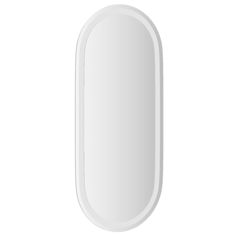 Lustro łazienkowe z LED, 80x35 cm, owalne