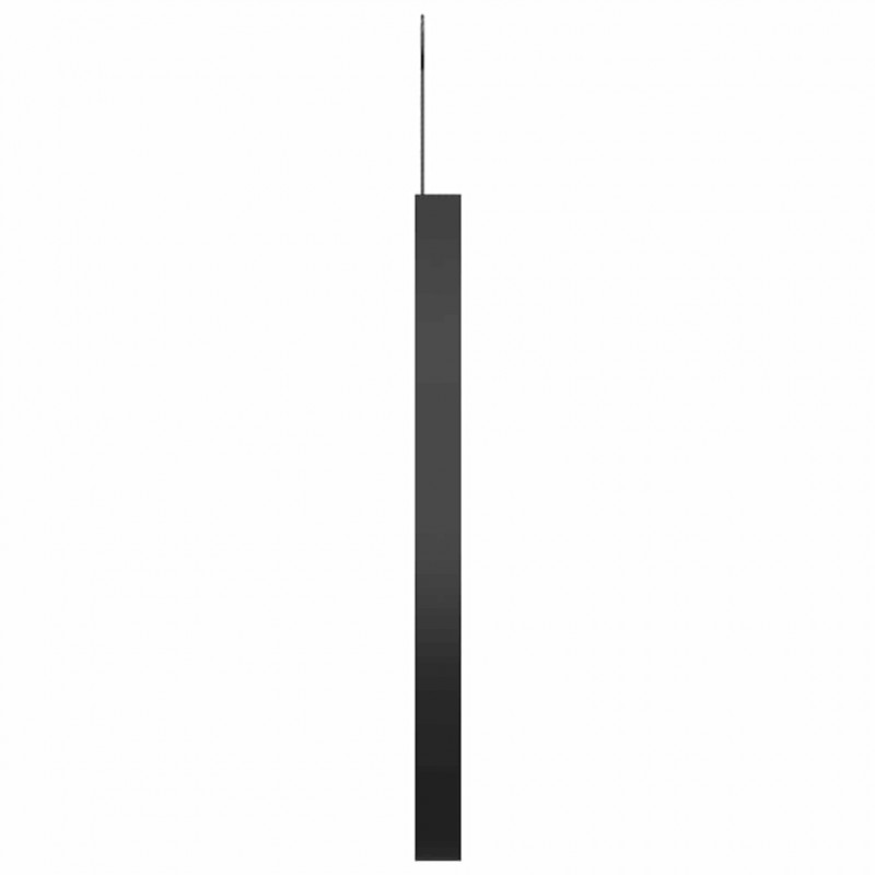 Lustro ścienne z zawieszką, czarne, 40 cm