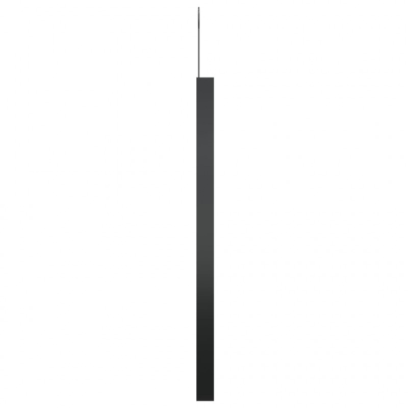 Lustro ścienne z zawieszką, czarne, 50 cm