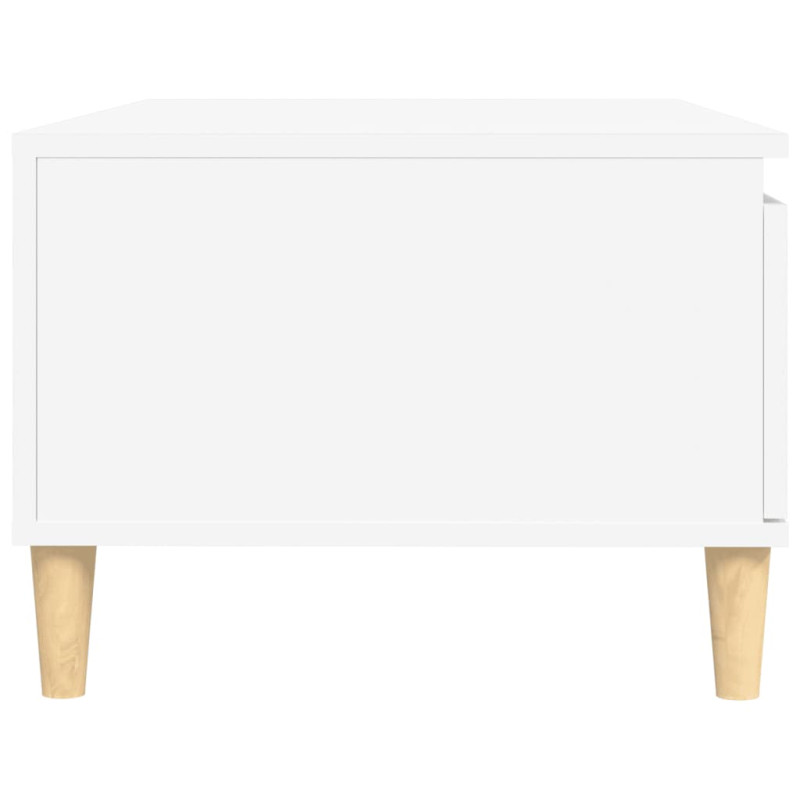 Stolik kawowy, biały 90x50x36,5 cm, materiał drewnopochodny