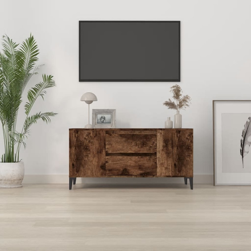 Szafka pod TV, przydymiony dąb, 102x44,5x50 cm