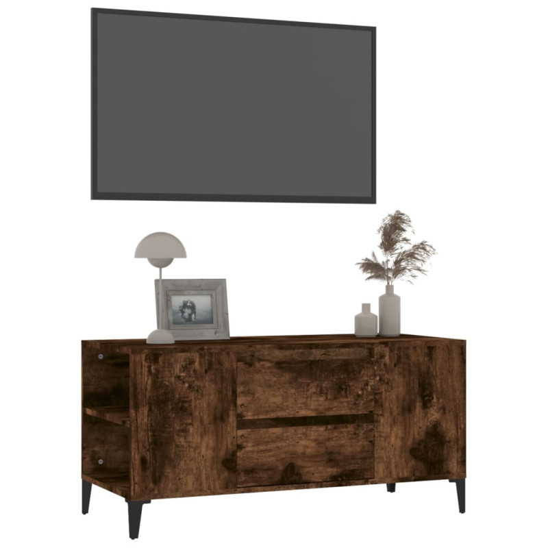 Szafka pod TV, przydymiony dąb, 102x44,5x50 cm