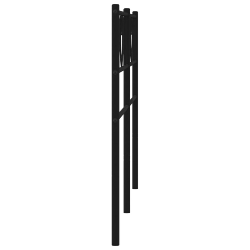 Metalowe wezgłowie, czarne, 200 cm