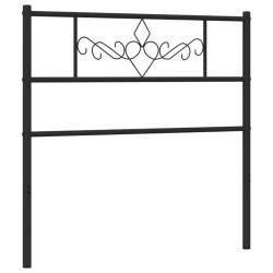 Metalowe wezgłowie, czarne, 75 cm