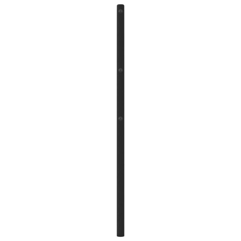 Metalowe wezgłowie, czarne, 120 cm