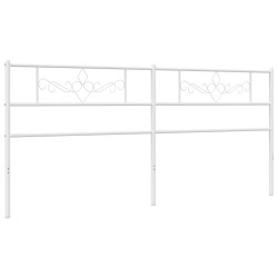 Metalowe wezgłowie, białe, 200 cm