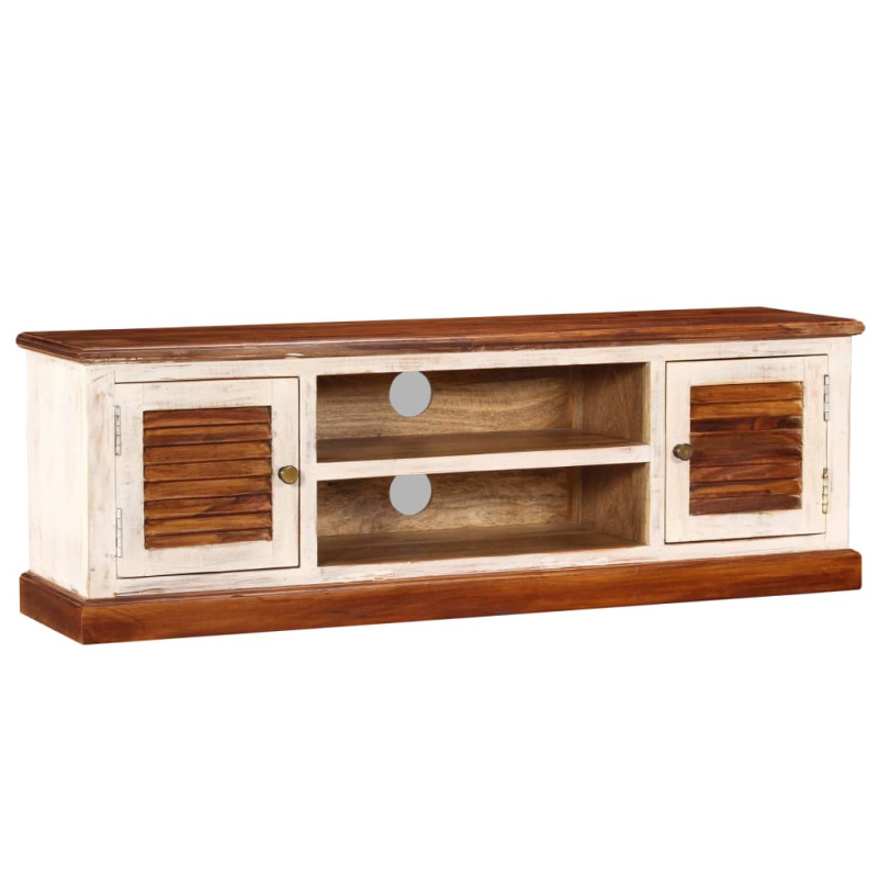 Szafka pod TV, lite drewno Sheesham i mango, 120x30x40 cm