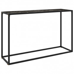 Stolik konsolowy, czarny, 120x35x75 cm, szkło hartowane