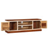 Szafka pod TV, lite drewno Sheesham i mango, 120x30x40 cm