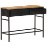 Stolik boczny, 100x35x77 cm, lite, surowe drewno mango