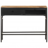 Stolik boczny, 100x35x77 cm, lite, surowe drewno mango