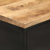 Stolik boczny, 100x35x77 cm, lite, surowe drewno mango