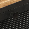 Stolik boczny, 100x35x77 cm, lite, surowe drewno mango
