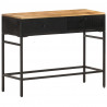 Stolik boczny, 100x35x77 cm, lite, surowe drewno mango