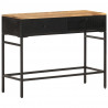 Stolik boczny, 100x35x77 cm, lite, surowe drewno mango