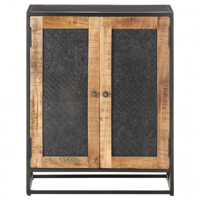 Szafka, 60x35x75 cm, surowe drewno mango