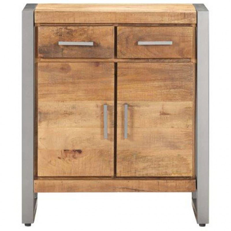 Szafka, 60x35x72 cm, surowe drewno mango