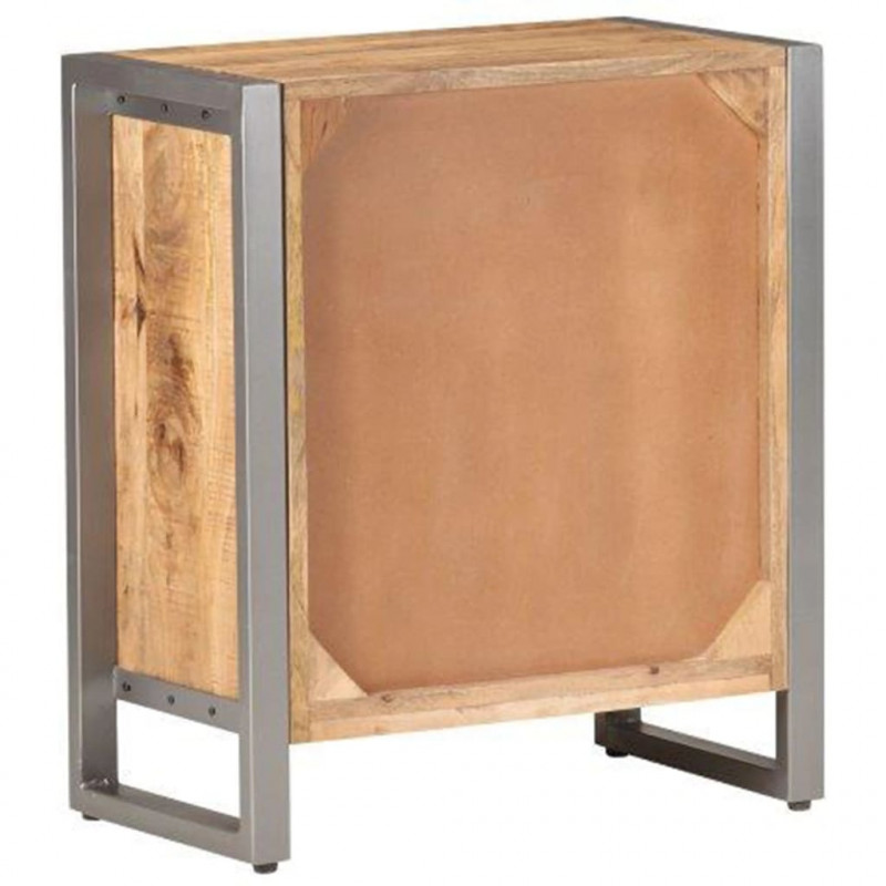 Szafka, 60x35x72 cm, surowe drewno mango