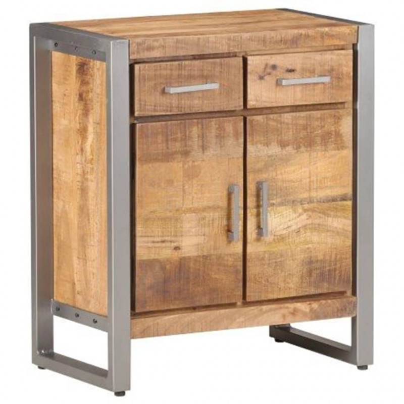 Szafka, 60x35x72 cm, surowe drewno mango