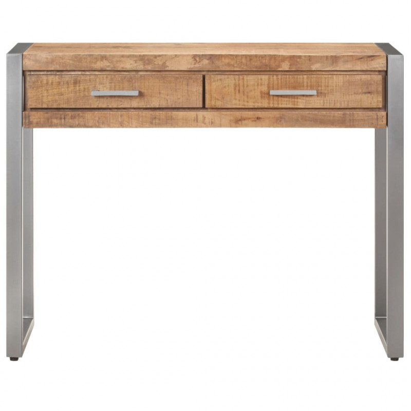 Stolik typu konsola, 95 x 35 x 75 cm, lite drewno mango