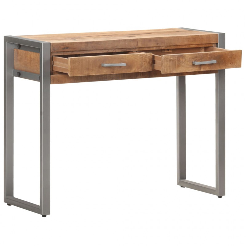 Stolik typu konsola, 95 x 35 x 75 cm, lite drewno mango