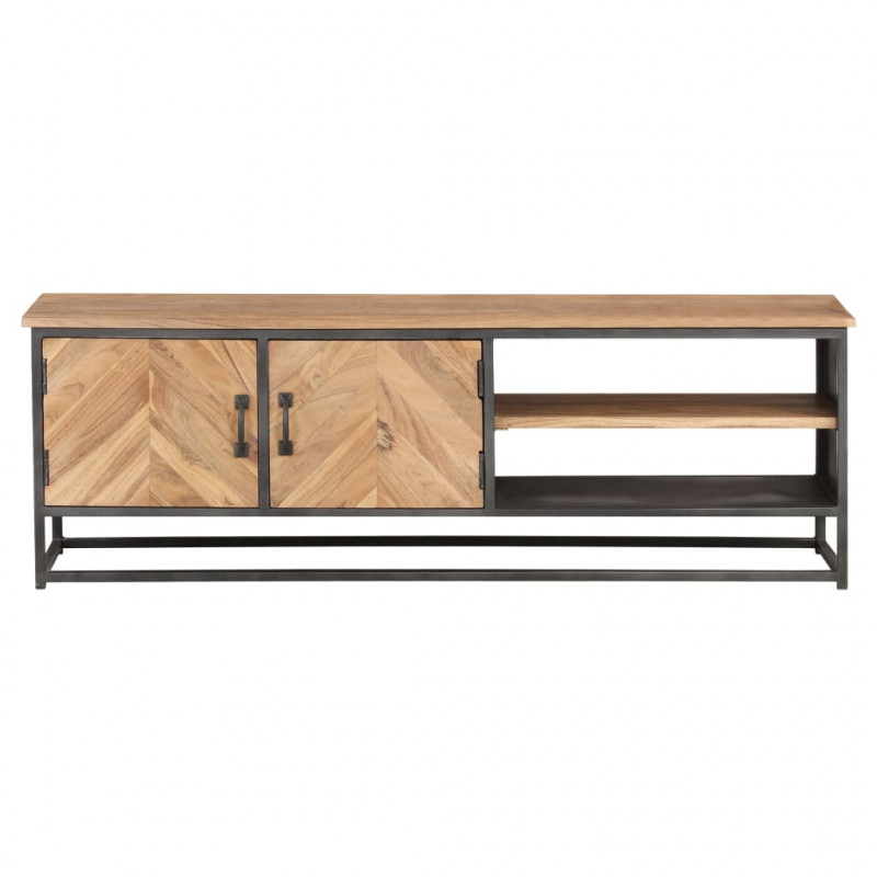 Szafka pod TV, 120x30x40 cm, lite drewno akacjowe