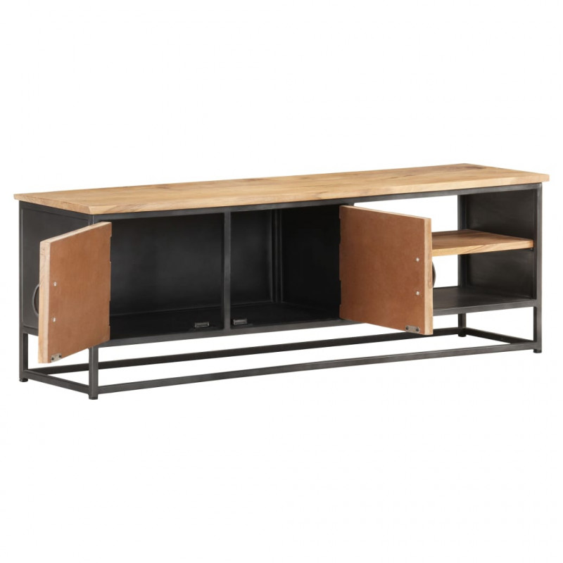 Szafka pod TV, 120x30x40 cm, lite drewno akacjowe