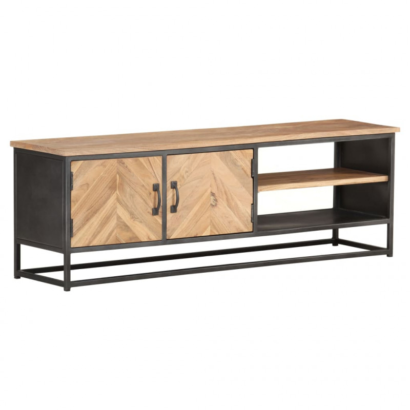 Szafka pod TV, 120x30x40 cm, lite drewno akacjowe