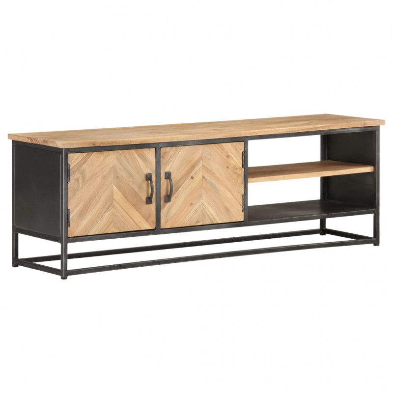 Szafka pod TV, 120x30x40 cm, lite drewno akacjowe