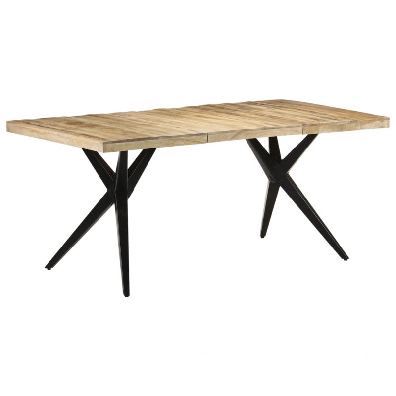 Stół jadalniany, 180 x 90 x 76 cm, surowe drewno mango